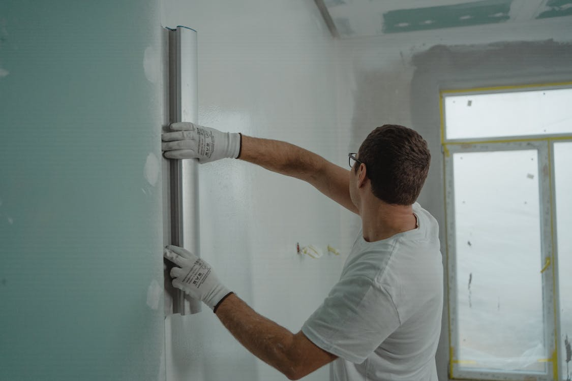 Mur effet béton ciré décoratif